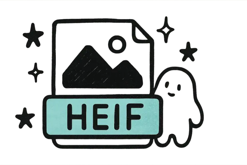 A HEIF image with text being translated