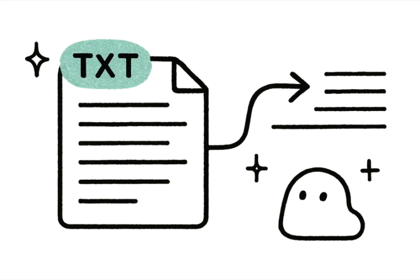 A plain text file with lines being translated